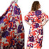 Atelier Jupe - 100% Cotton - Purple and Red Floral Print *Last Piece 1.9m